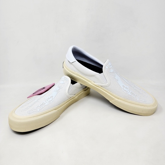 Straye Ventura Cream X-Ray 3D Acid Drop Slip On Skate Shoes - Picture 6 of 8